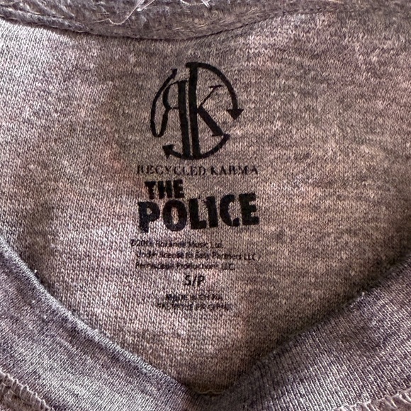 The Police Vintage Look Gray Graphic Sweatshirt - Picture 3 of 8